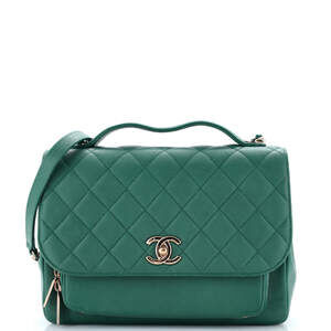 Chanel Large Business Affinity Flap Bag Quilted Caviar